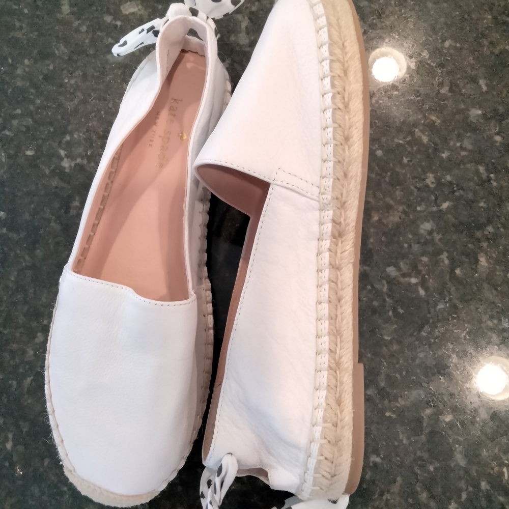 Kate Spade leather espadrilles